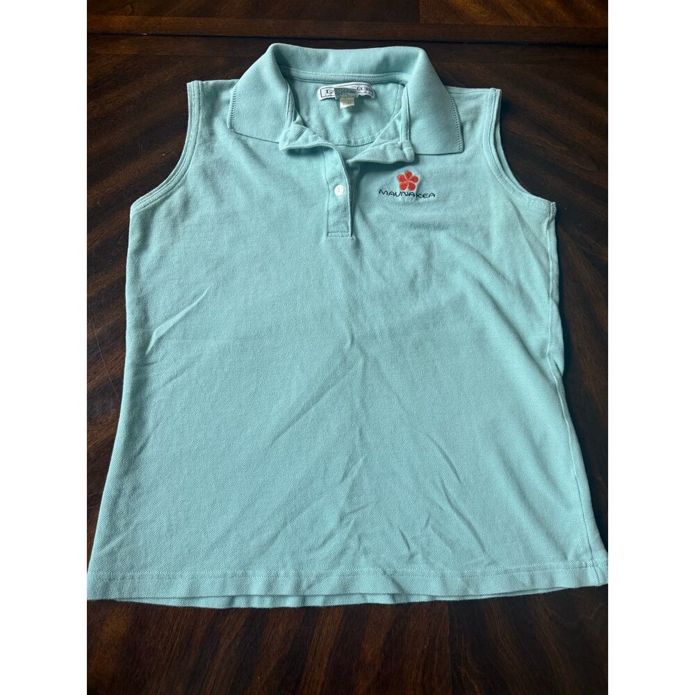 Izod Ladies Women's Mauna Kea Resort Tennis Golf Sleeveless Polo M Medium Hawaii